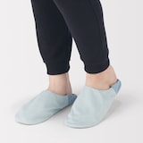 残反を使った　綿サッカー織バブーシュ