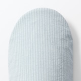 残反を使った　綿サッカー織バブーシュ