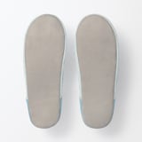 残反を使った　綿サッカー織バブーシュ