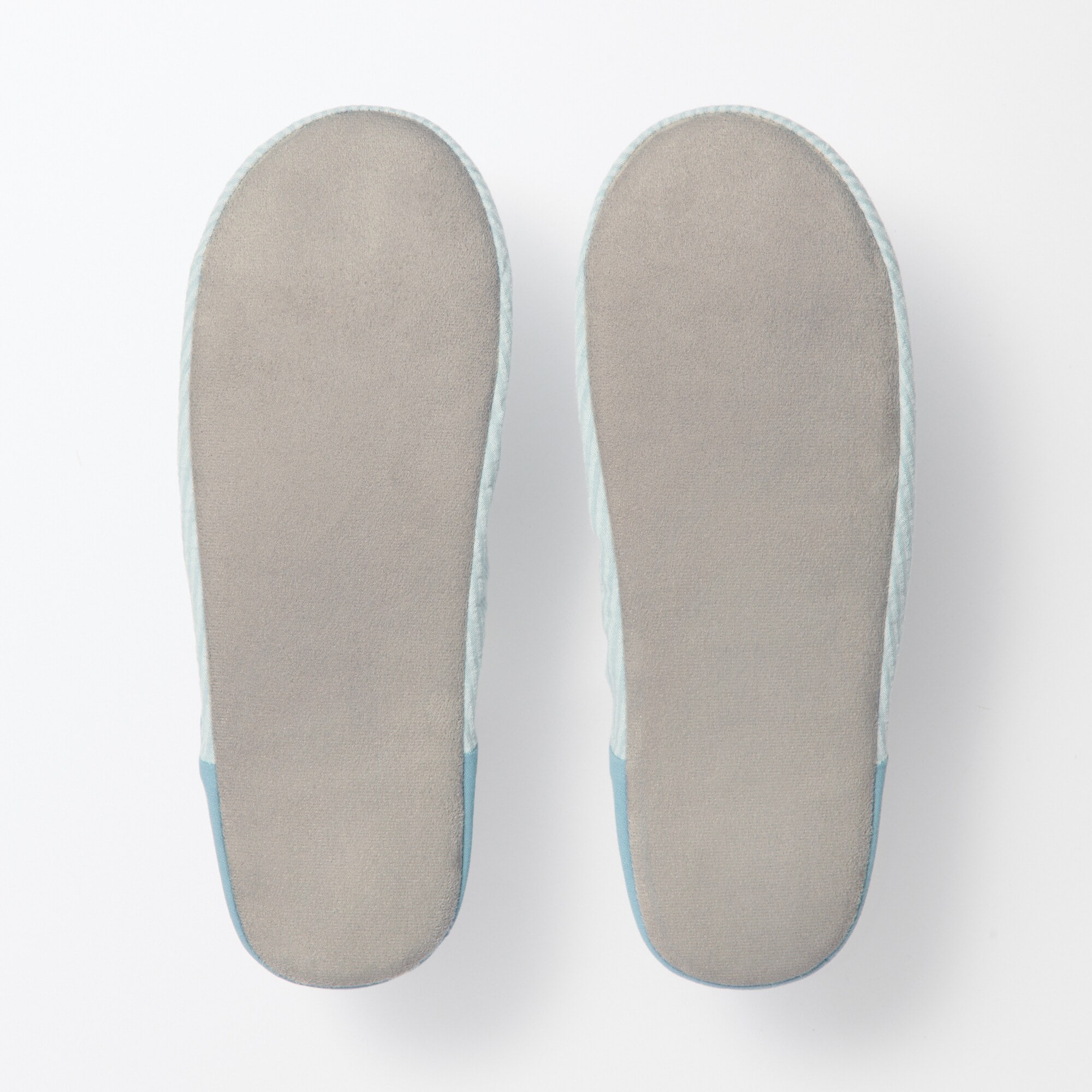 残反を使った　綿サッカー織バブーシュ