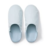 残反を使った　綿サッカー織バブーシュ