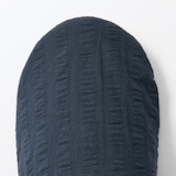 残反を使った　綿サッカー織バブーシュ