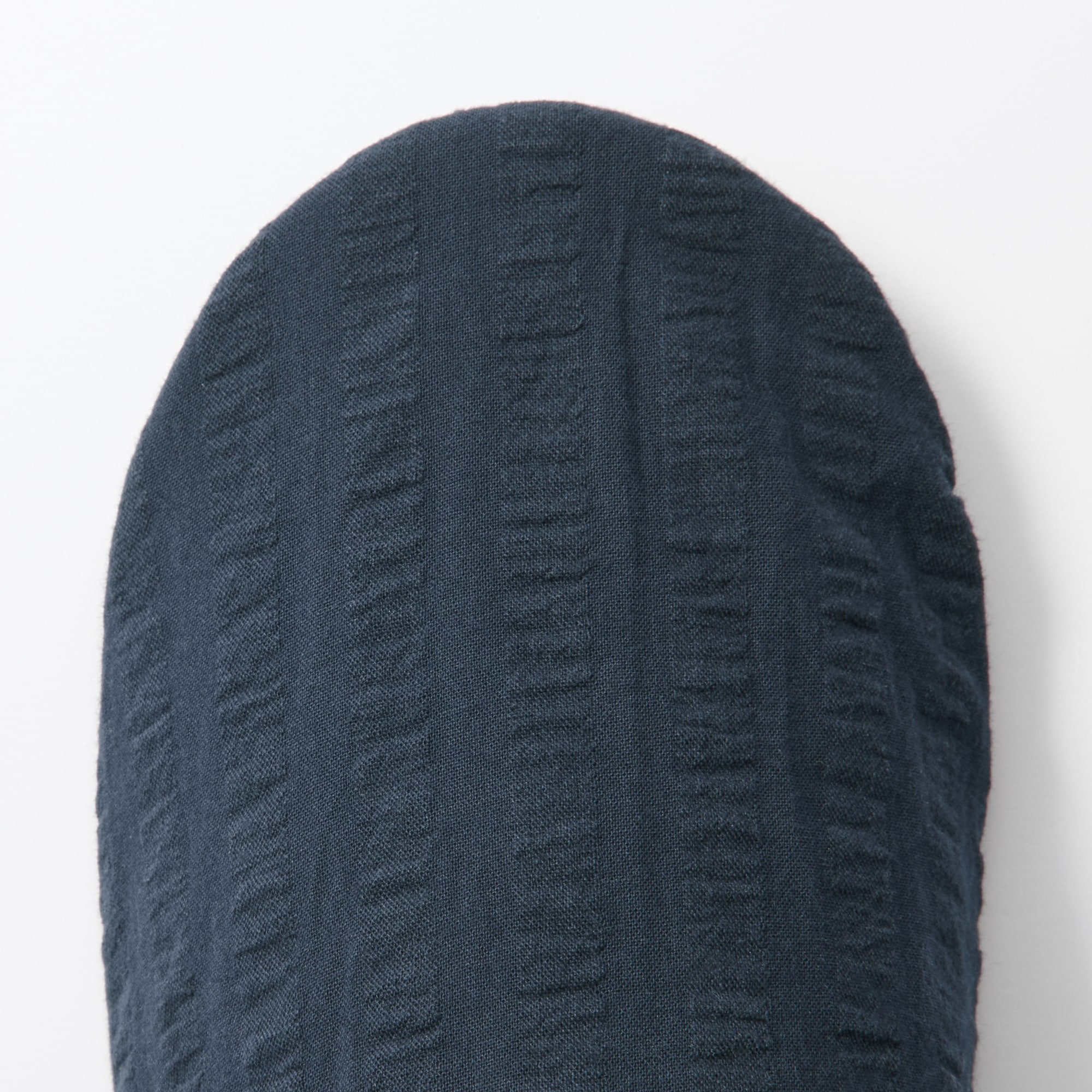 残反を使った　綿サッカー織バブーシュ