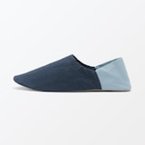 残反を使った　綿サッカー織バブーシュ