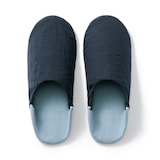 残反を使った　綿サッカー織バブーシュ