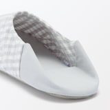 残反を使った　綿サッカー織バブーシュ