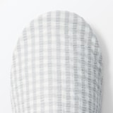 残反を使った　綿サッカー織バブーシュ