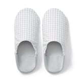 残反を使った　綿サッカー織バブーシュ