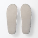 残反を使った　綿サッカー織バブーシュ