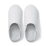 残反を使った　綿サッカー織バブーシュ