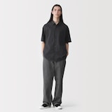 紳士　洗いざらしブロード半袖オーバーシャツ