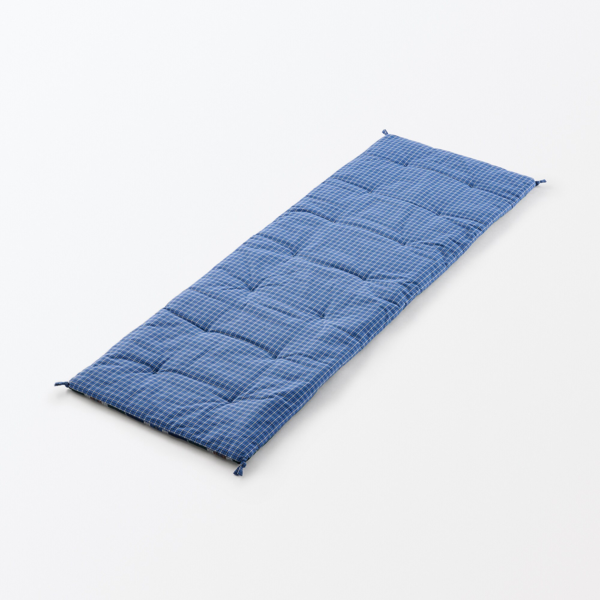 マドラスチェック　シートクッションロングタイプ