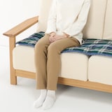 マドラスチェック　シートクッションロングタイプ