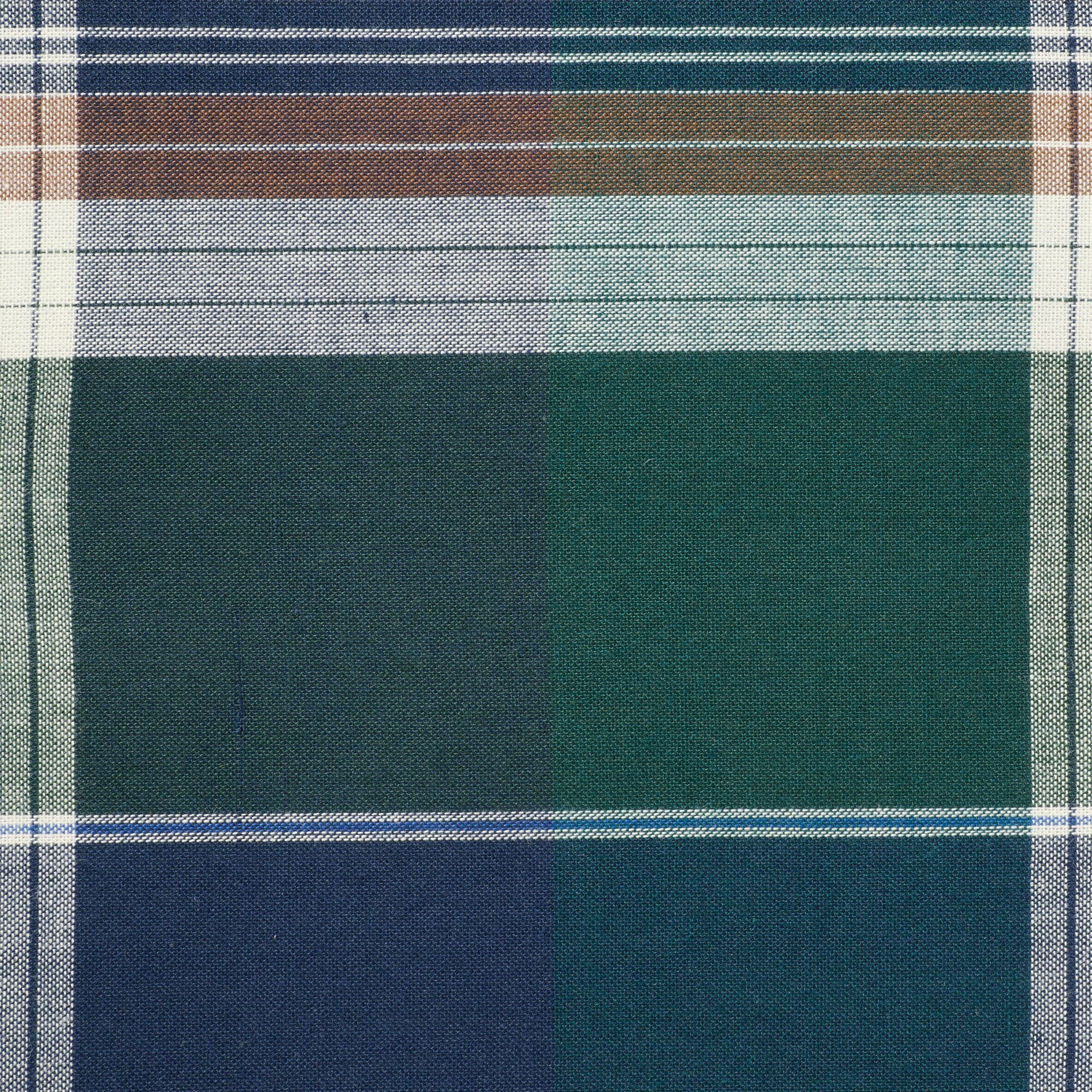 マドラスチェック　シートクッションロングタイプ