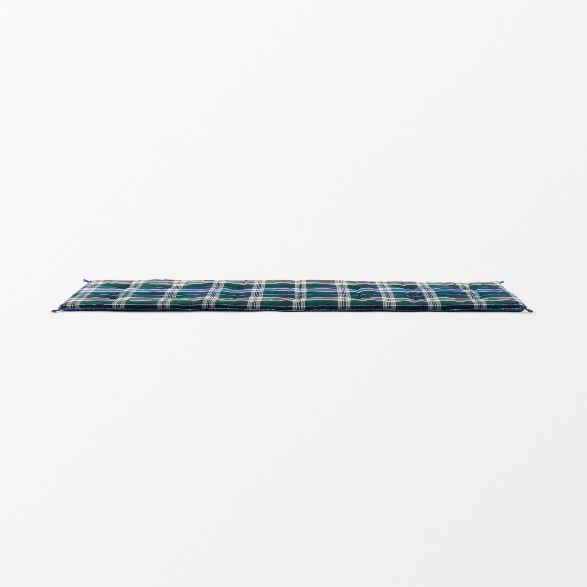 マドラスチェック　シートクッションロングタイプ