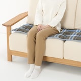 マドラスチェック　シートクッションロングタイプ