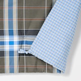 マドラスチェック　シートクッションロングタイプ