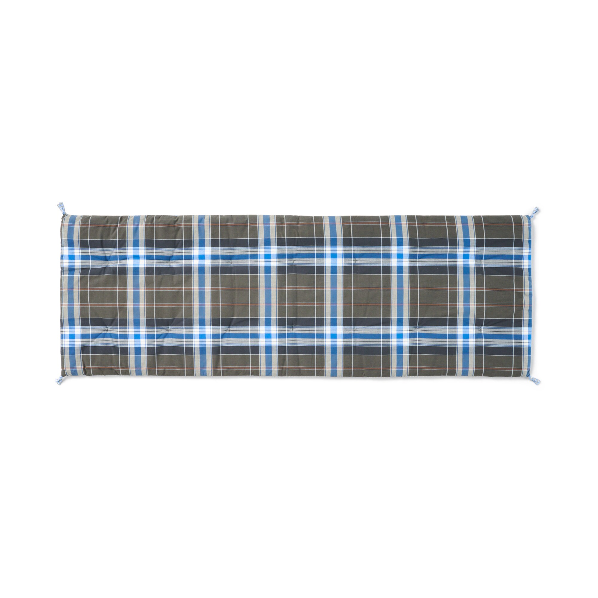 マドラスチェック　シートクッションロングタイプ