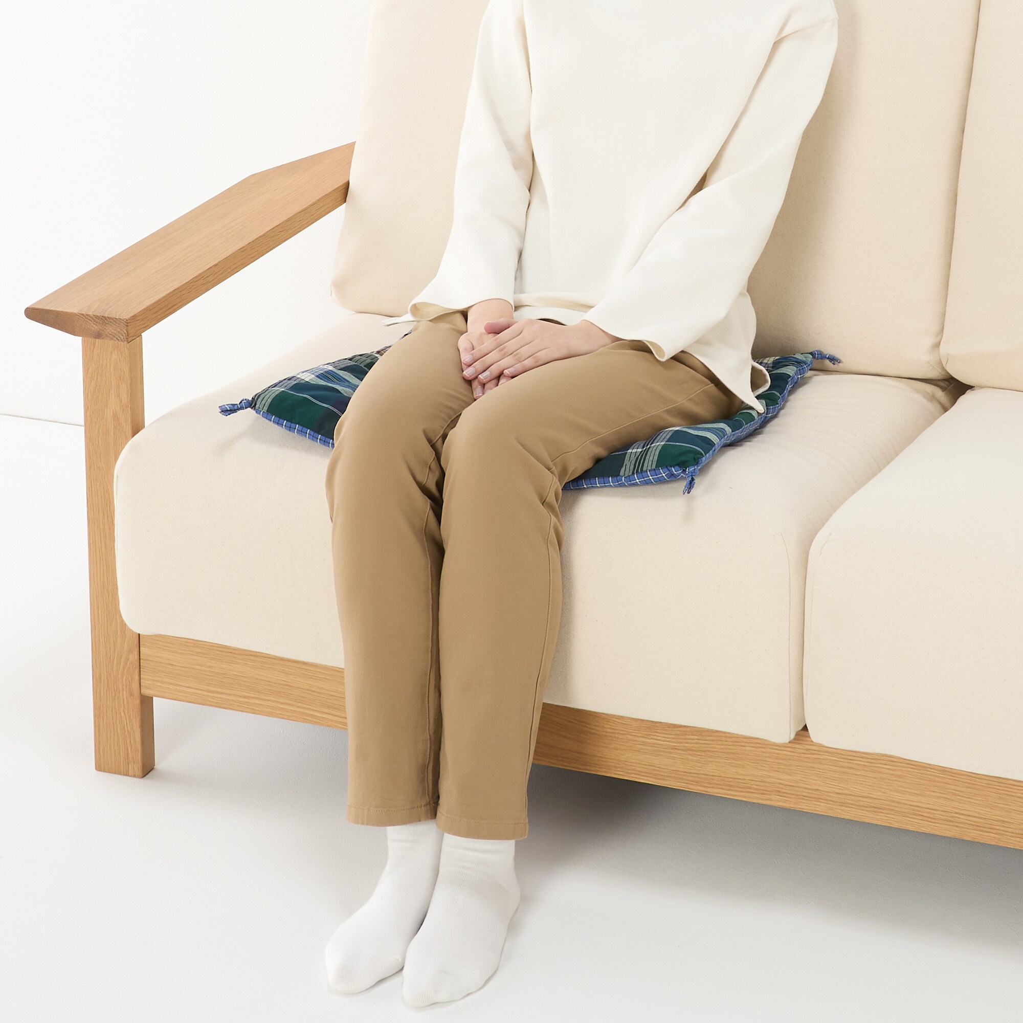 マドラスチェック　シートクッション