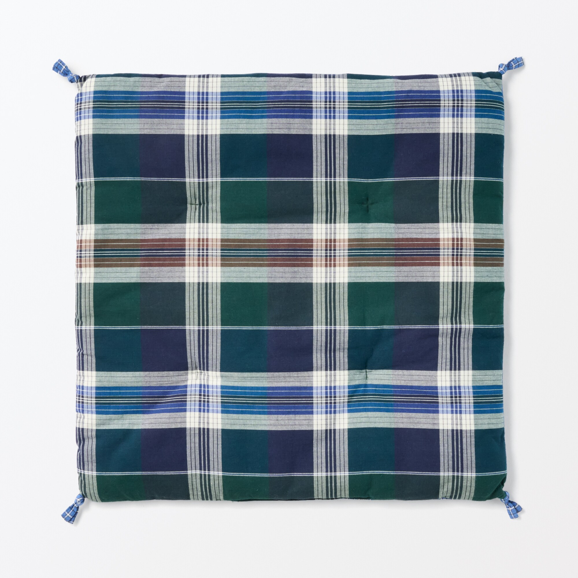 マドラスチェック　シートクッション