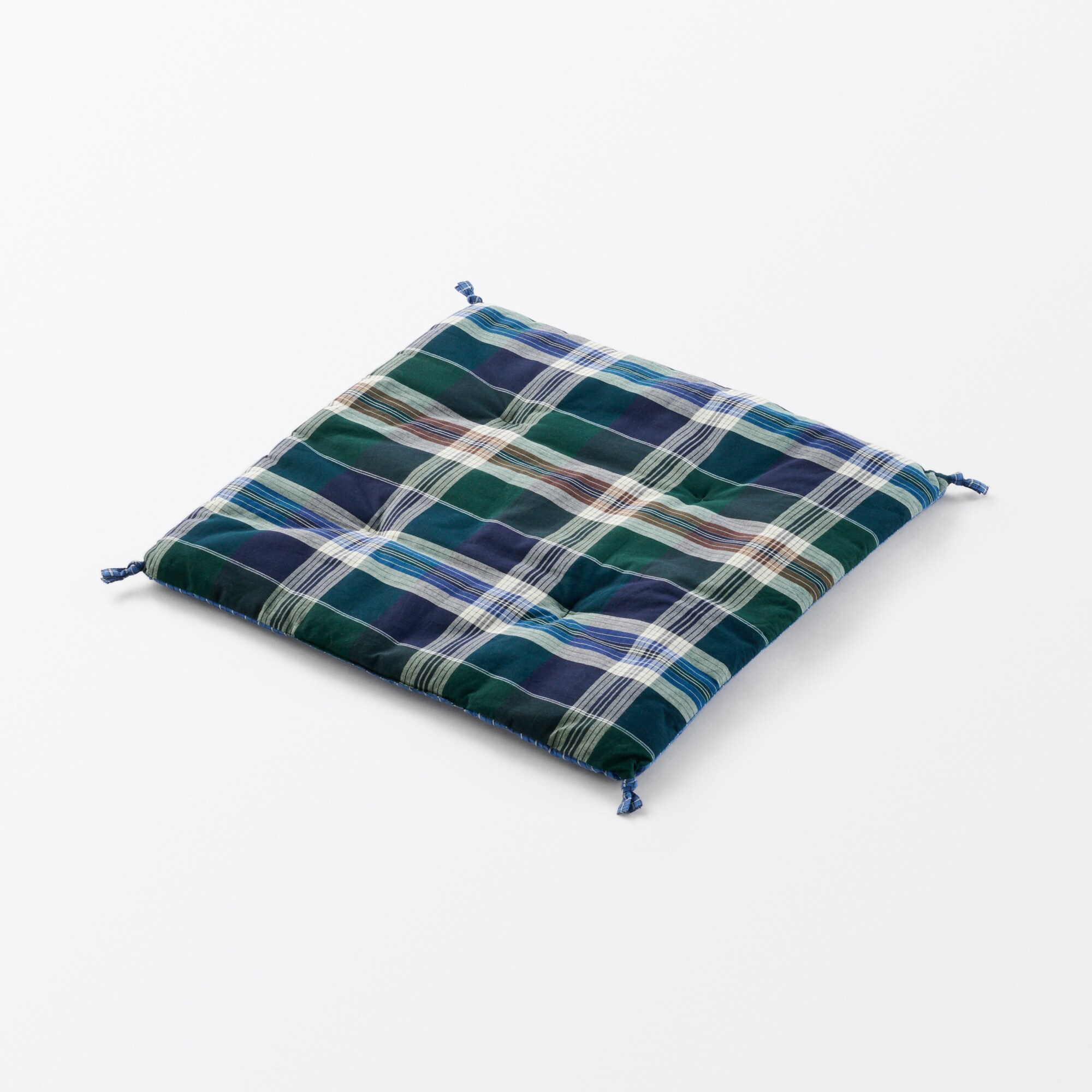 マドラスチェック　シートクッション