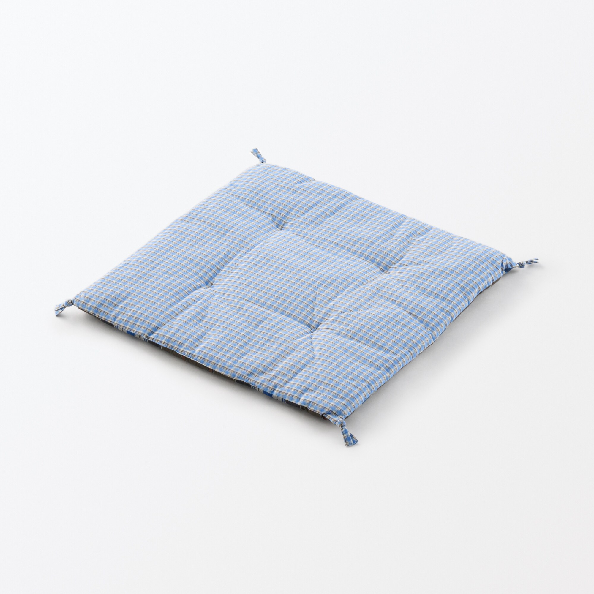 マドラスチェック　シートクッション