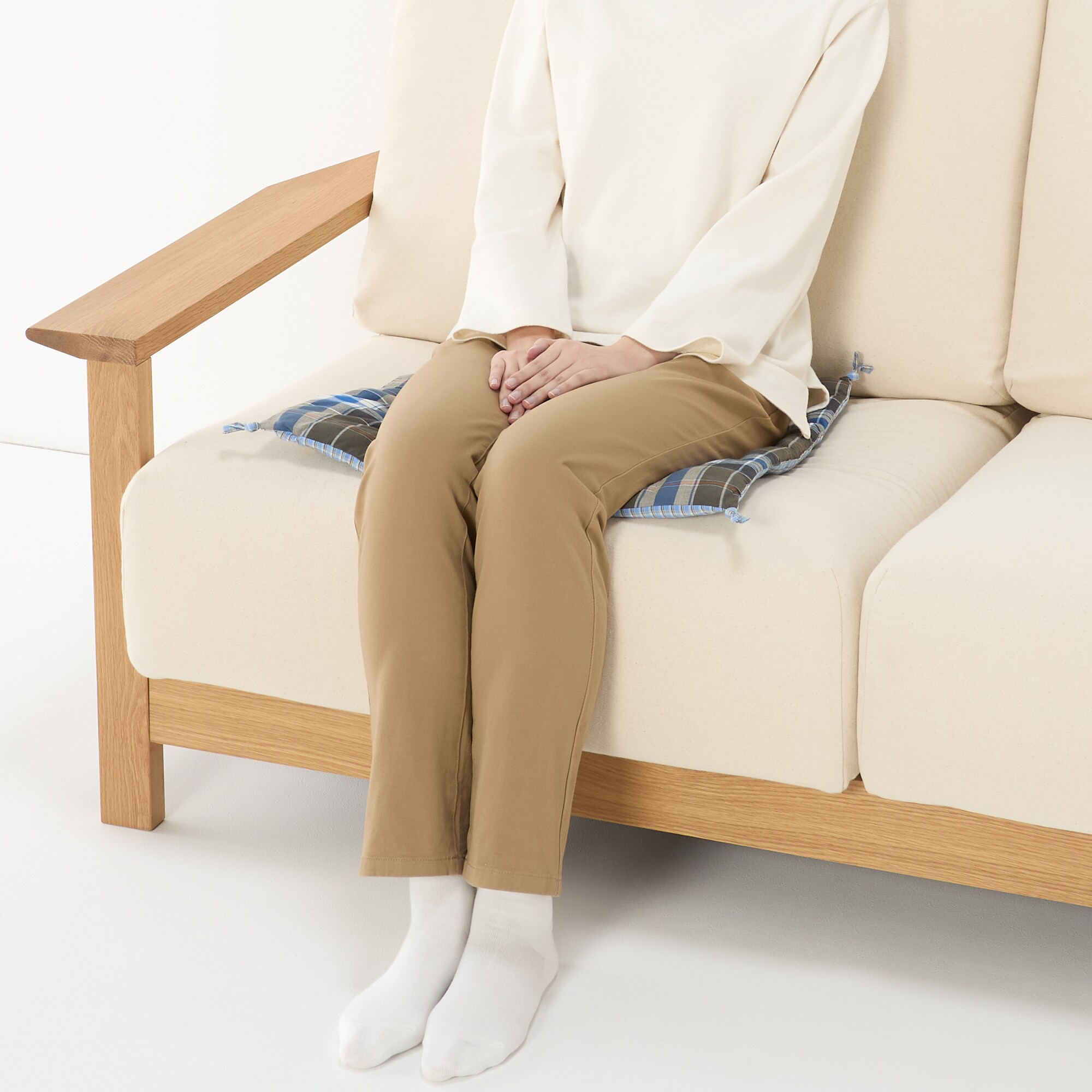 マドラスチェック　シートクッション