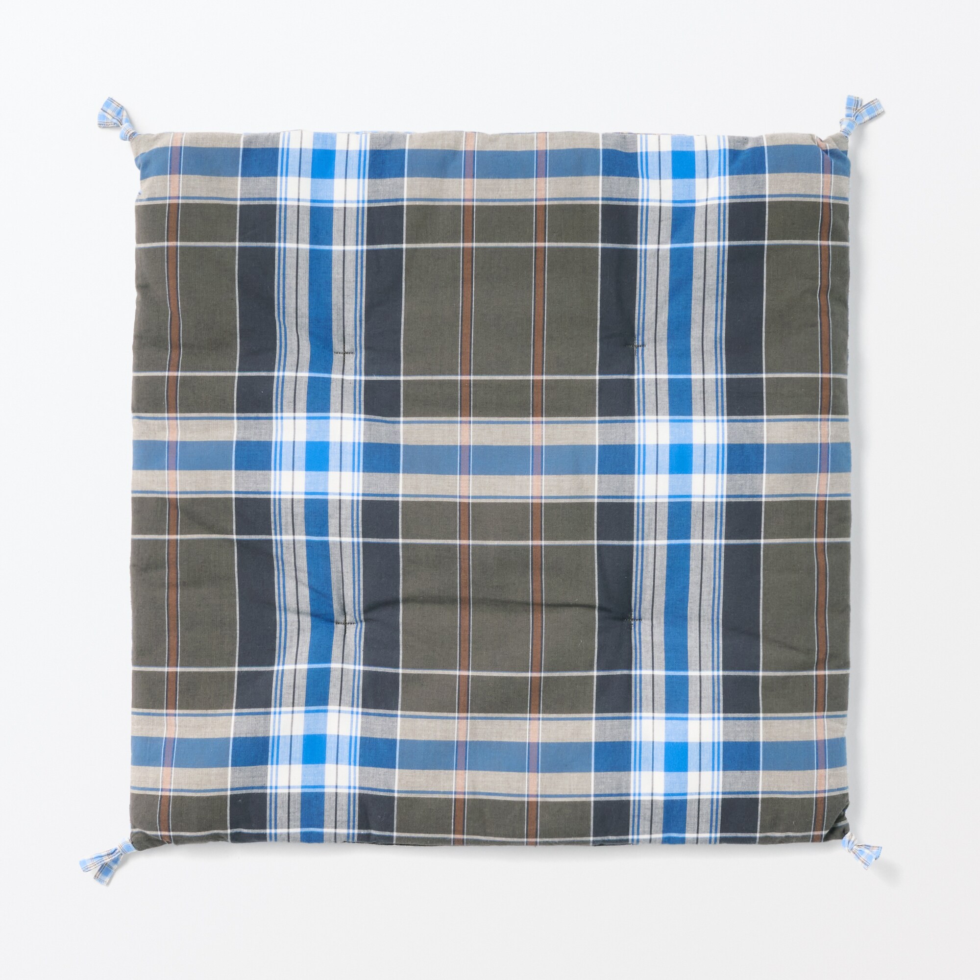 マドラスチェック　シートクッション