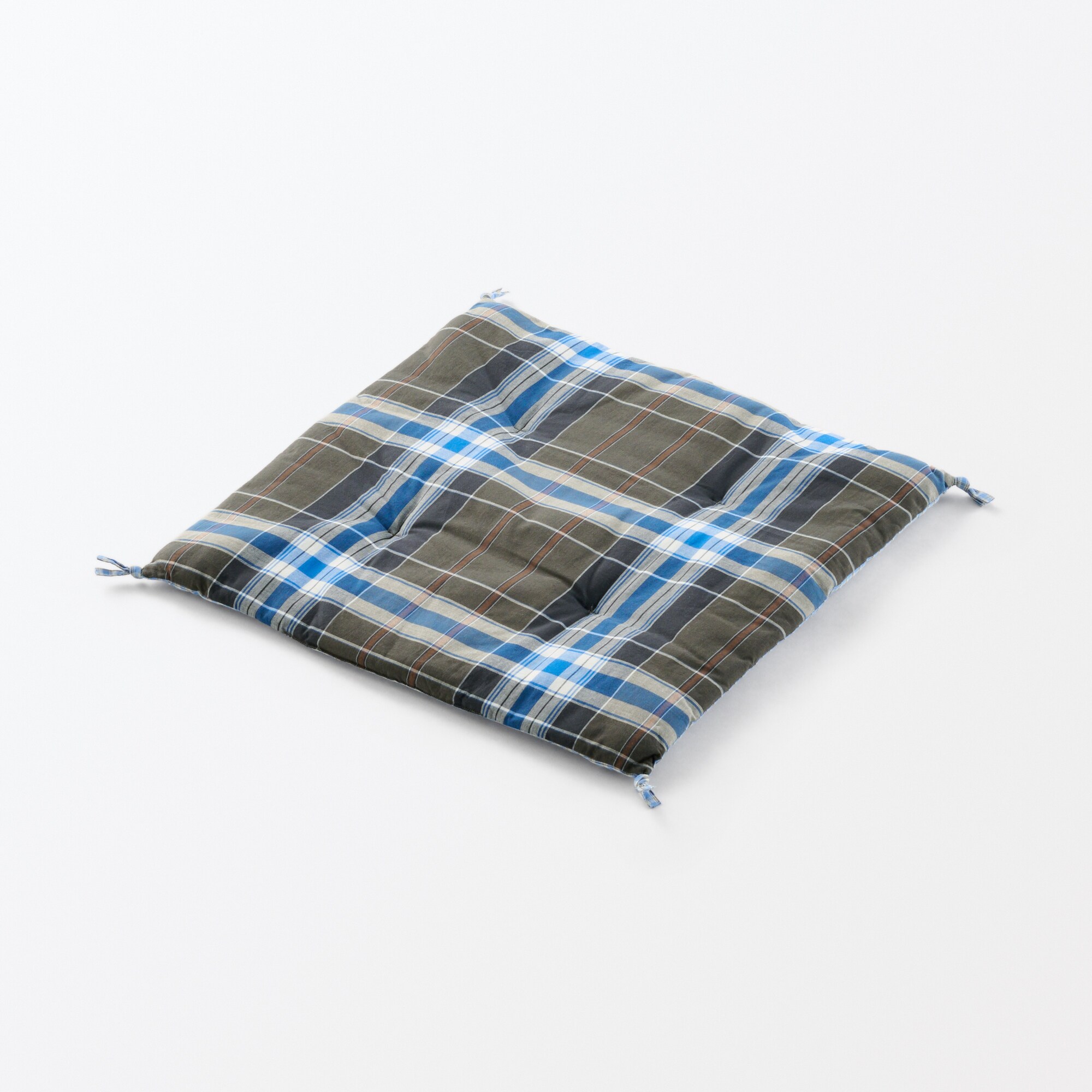 マドラスチェック　シートクッション