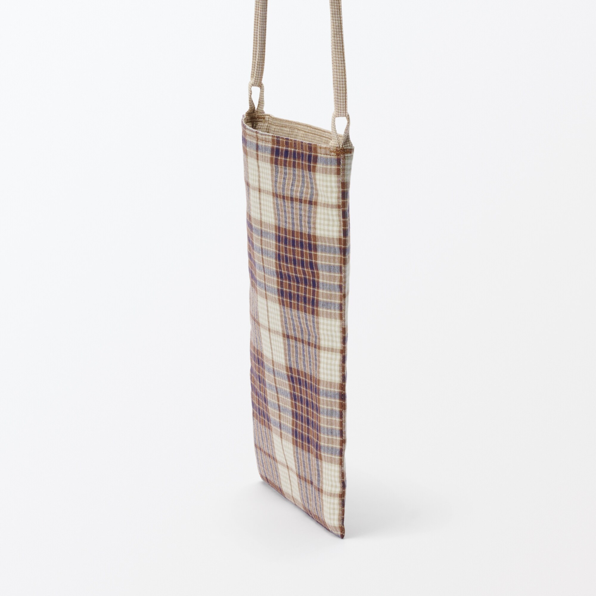 マドラスチェック　サコッシュ