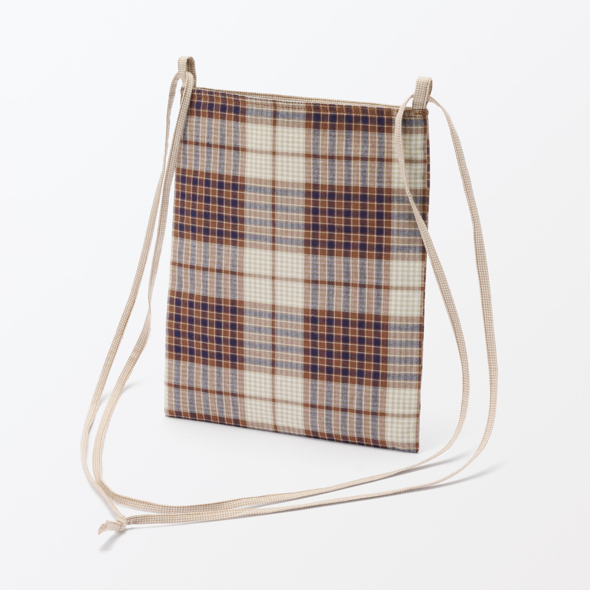 マドラスチェック　サコッシュ