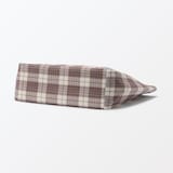 マドラスチェック　キルトバッグ　大