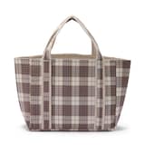 マドラスチェック　キルトバッグ　大