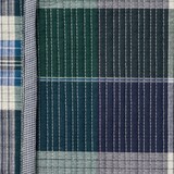 マドラスチェック　キルトバッグ　大