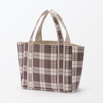 【５月中旬発売予定】マドラスチェック　キルトバッグ　中