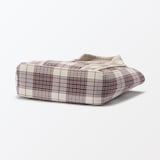 マドラスチェック　キルトバッグ　小