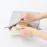 ブロックプリント　巾着　中