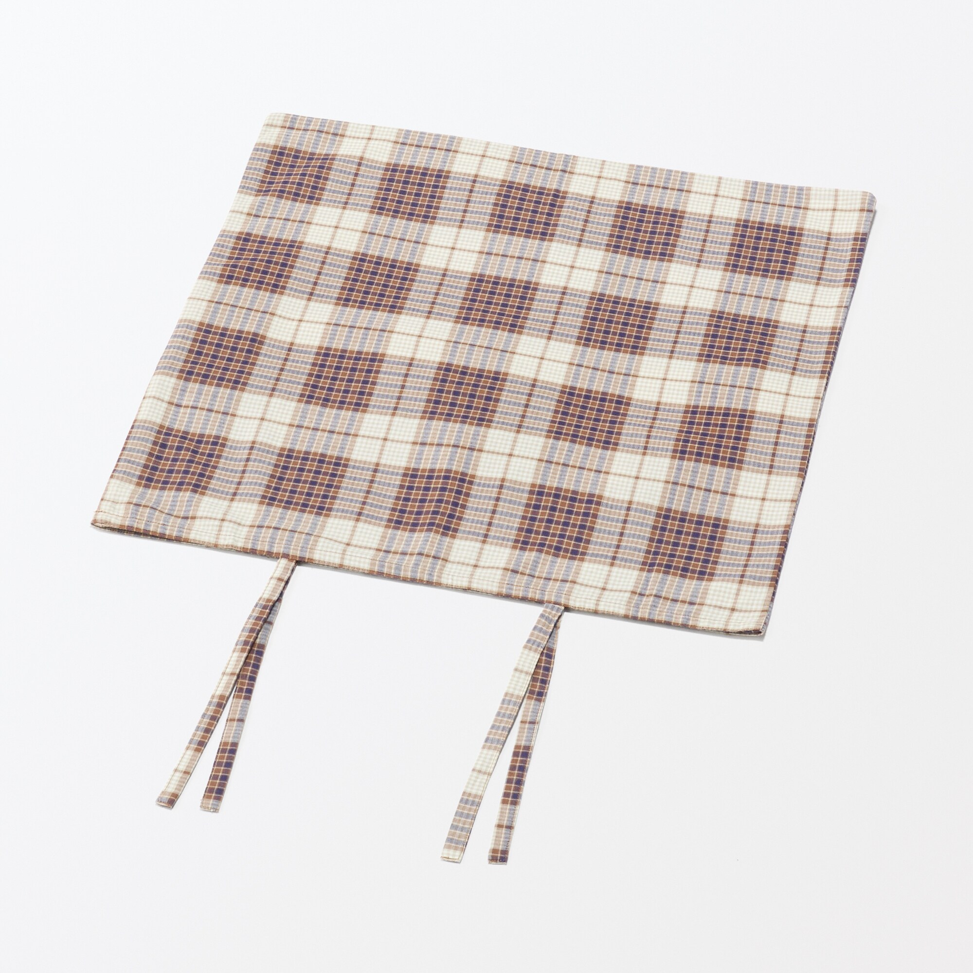 マドラスチェック　クッションカバー