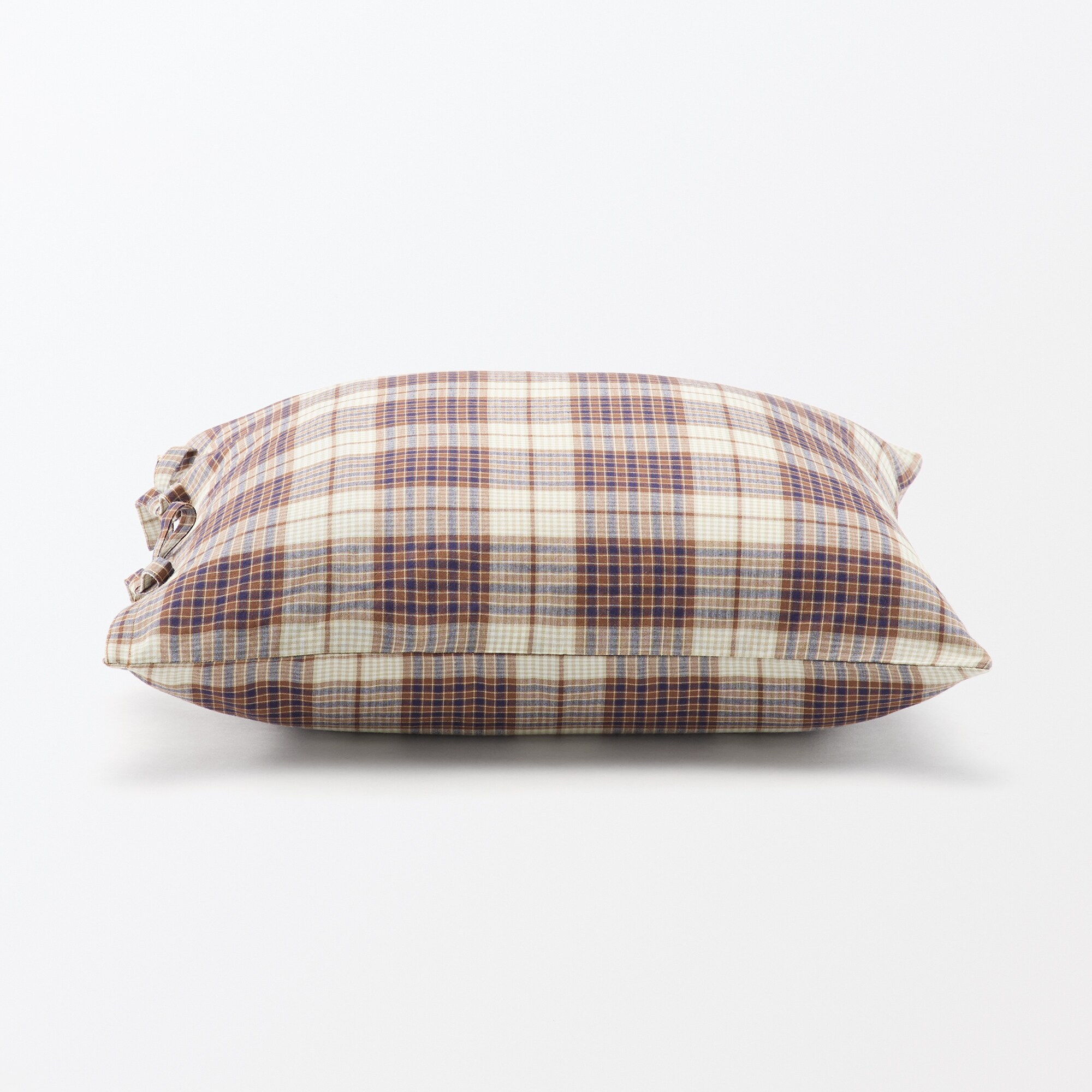 マドラスチェック　クッションカバー