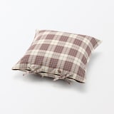 マドラスチェック　クッションカバー