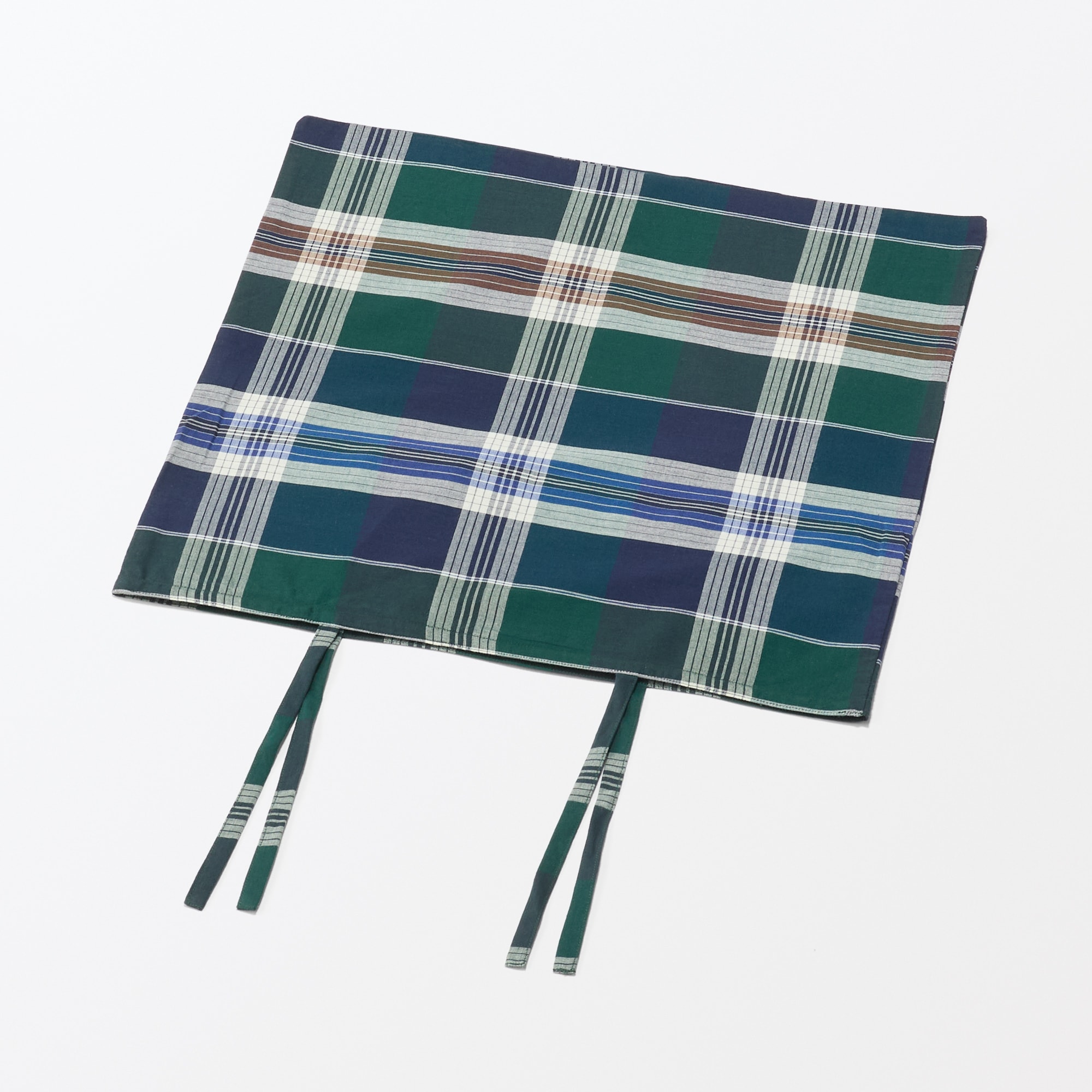 マドラスチェック　クッションカバー