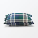 マドラスチェック　クッションカバー