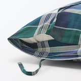 マドラスチェック　クッションカバー