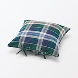 マドラスチェック　クッションカバー