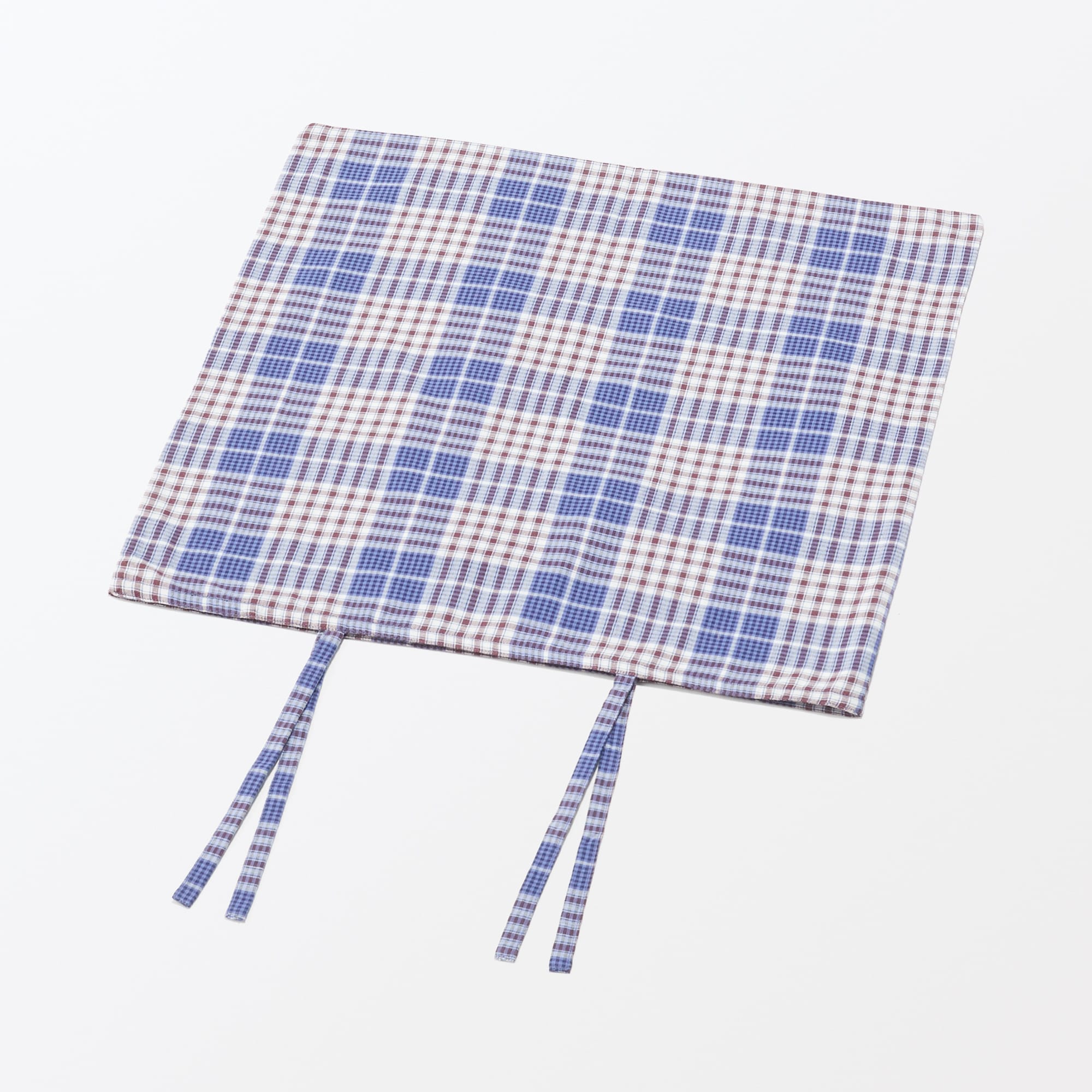 マドラスチェック　クッションカバー