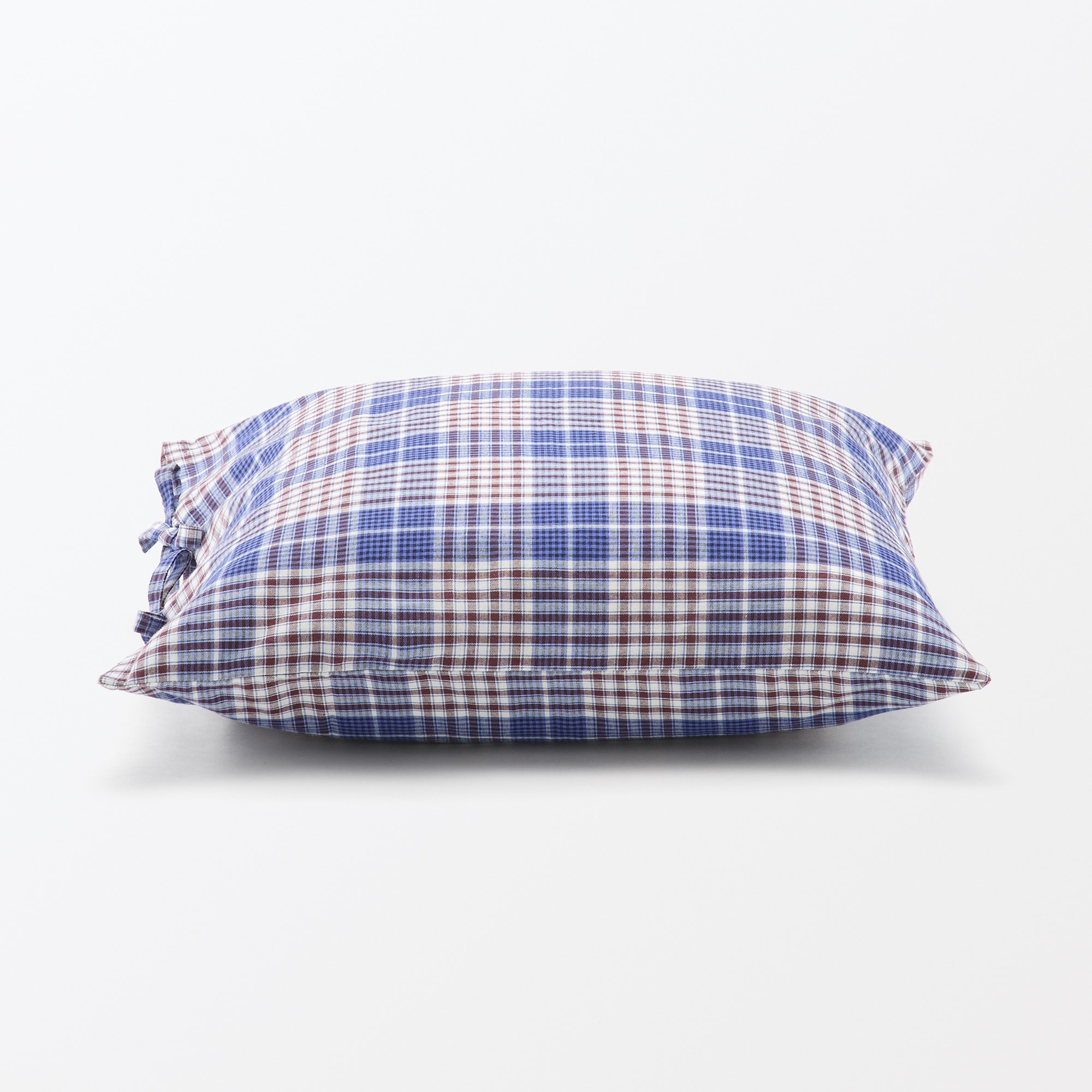 マドラスチェック　クッションカバー