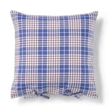 マドラスチェック　クッションカバー