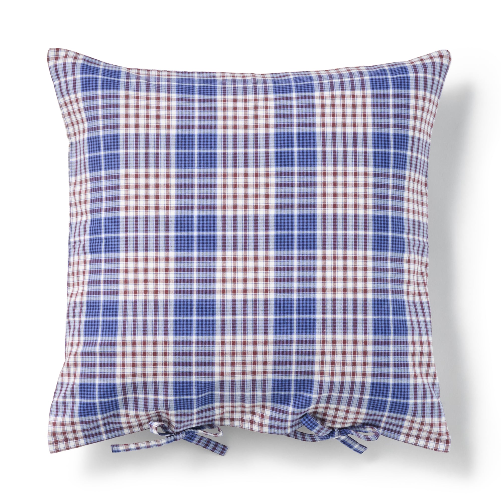 マドラスチェック　クッションカバー