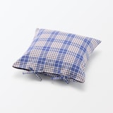 マドラスチェック　クッションカバー