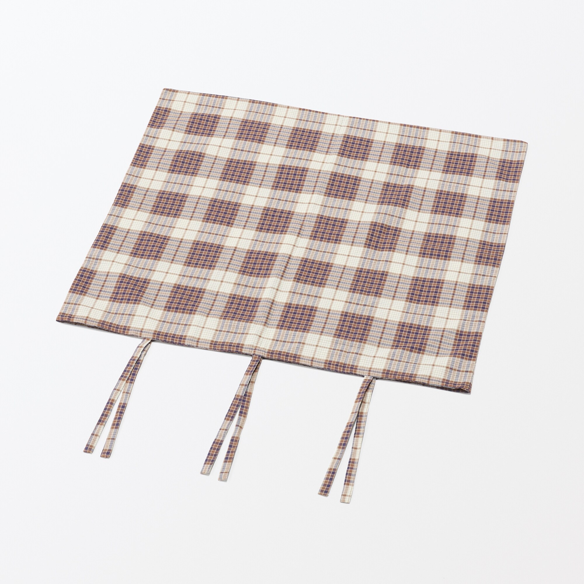 マドラスチェック　クッションカバー